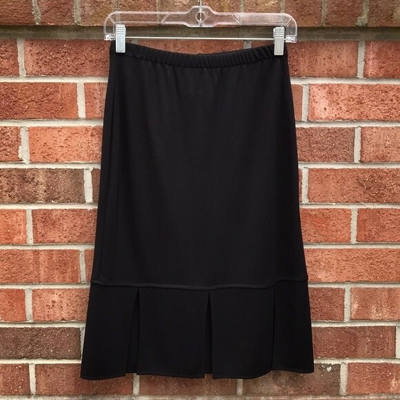 Joseph Ribkoff Stretch Ponte Knit Black Skirt sz 6 - Picture 1 of 8
